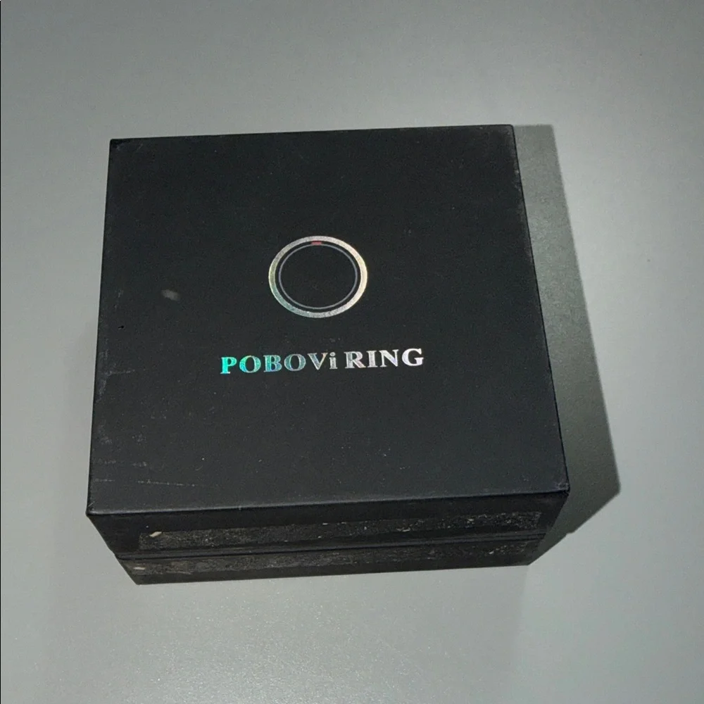 (004) Pobovi Black Charging Ring (sz.8)